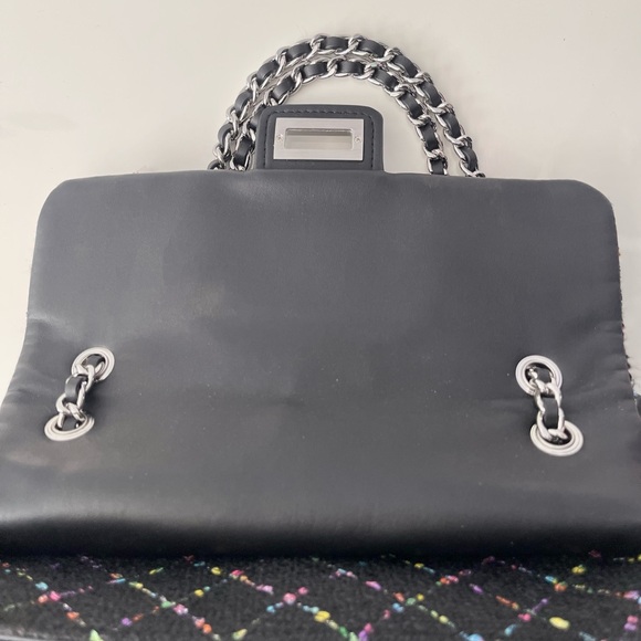 Karl Lagerfeld Black Multicolor Quilted Shoulder Bag - Picture 7 of 11